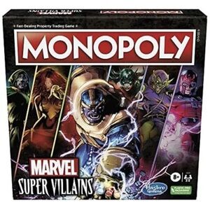 MONOPOLY: Marvel Super Villains Edition Board Game for Families and Kids